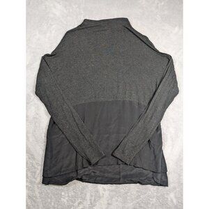 Wilfred Silk Blouse Womens Size Small Black Long Sleeve Mid Turtle Neck Career